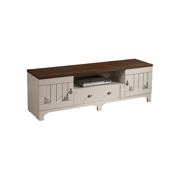 Hanah Home Soporte de TV Gazel Blanco y Marrón Hanah Home Soporte de TV Gazel Blanco y Marrón